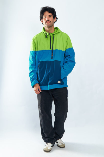 2000 Nautica Jeans Co. Colorblock Quarter Zip (L/XL)