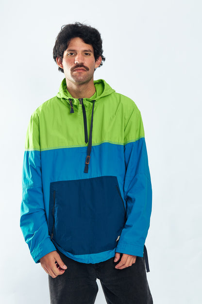 2000 Nautica Jeans Co. Colorblock Quarter Zip (L/XL)