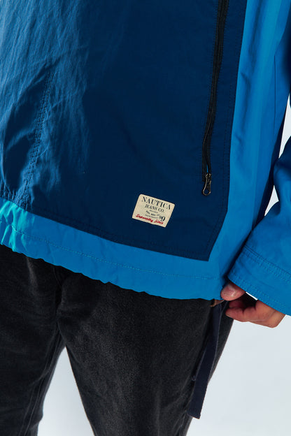 2000 Nautica Jeans Co. Colorblock Quarter Zip (L/XL)