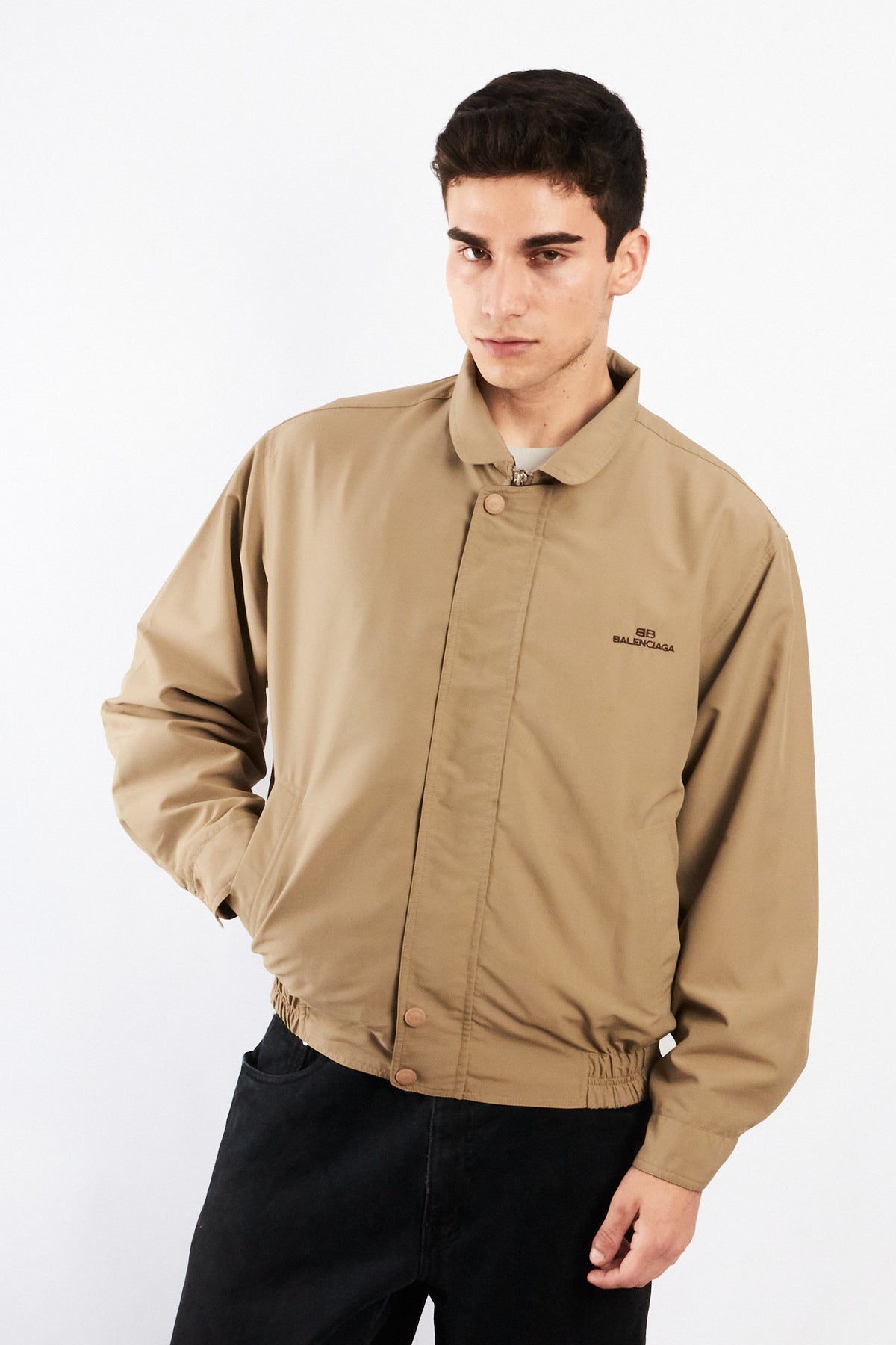 2000 Vintage Balenciaga Khakhi Harrington (M)