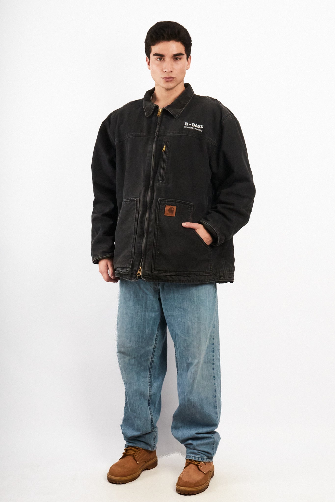 2000 Vintage Carhartt Graphite C61 Ridge Coat (XL)