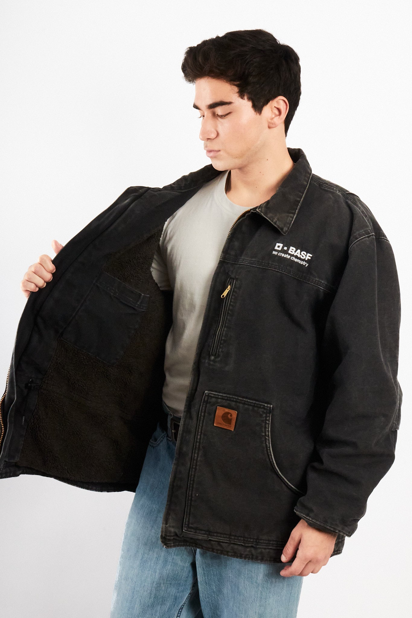 2000 Vintage Carhartt Graphite C61 Ridge Coat (XL)