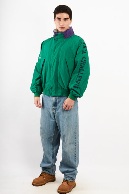 1990 Vintage Nautica Challenge J-Class 1930 Spellout Jacket (M/L)