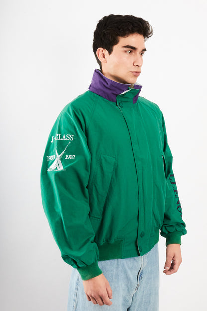 1990 Vintage Nautica Challenge J-Class 1930 Spellout Jacket (M/L)