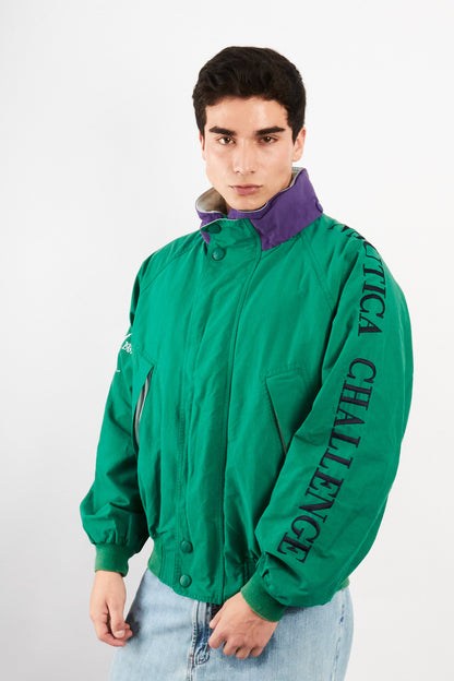 1990 Vintage Nautica Challenge J-Class 1930 Spellout Jacket (M/L)