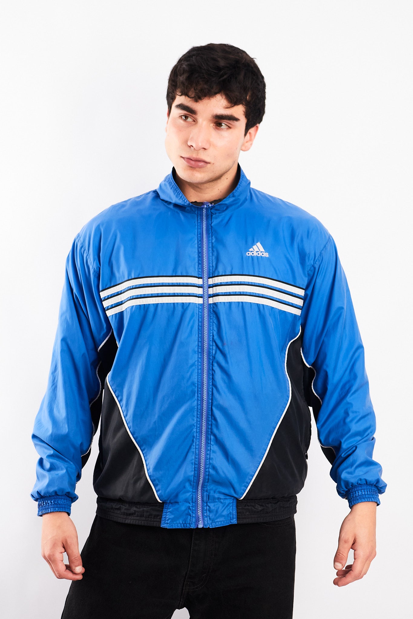 2000 Vintage Adidas Three Striped Jacket (M/L)