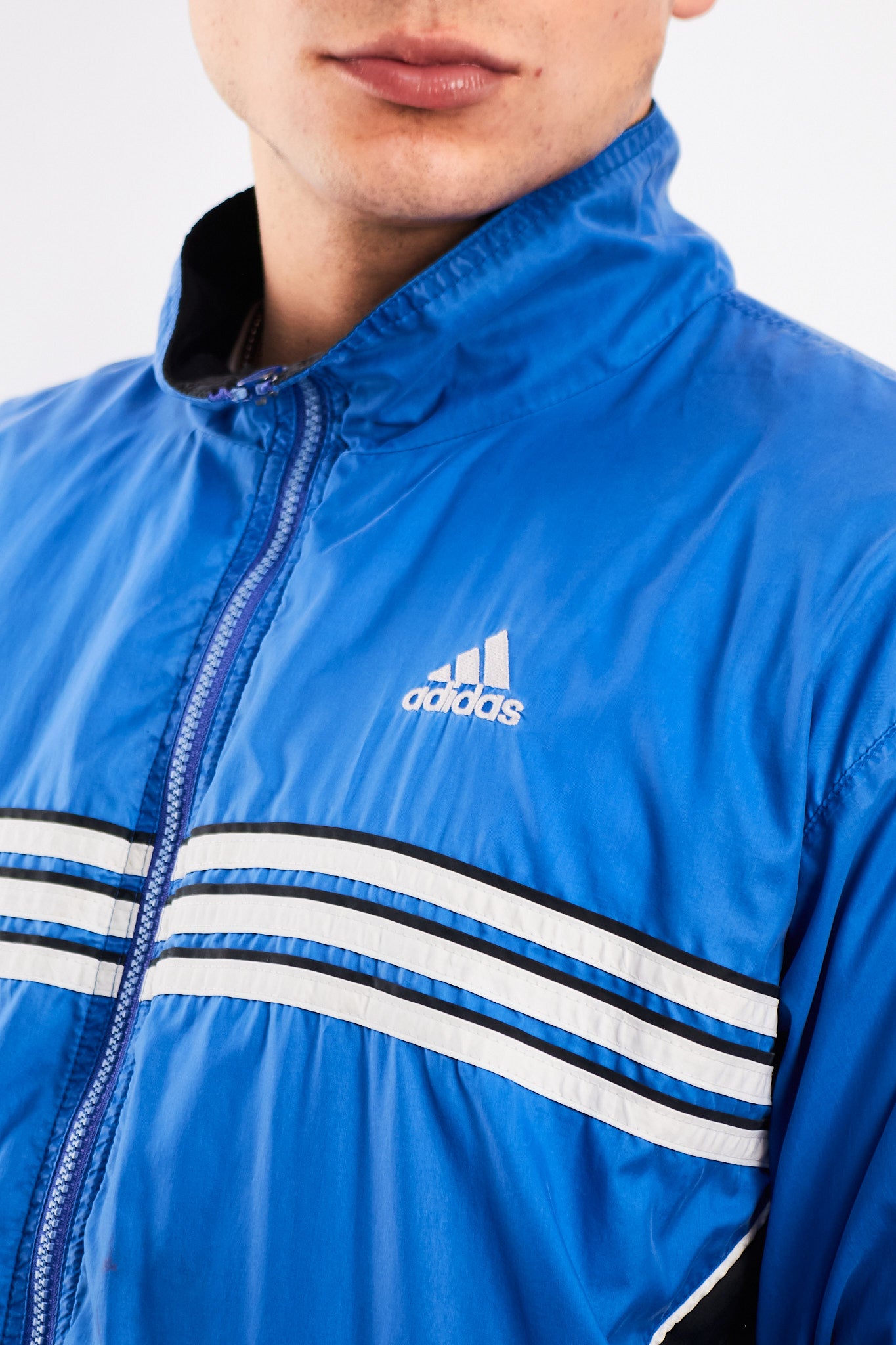 2000 Vintage Adidas Three Striped Jacket (M/L)