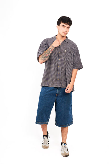 2000 Columbia Gray Striped Shirt (L/XL)