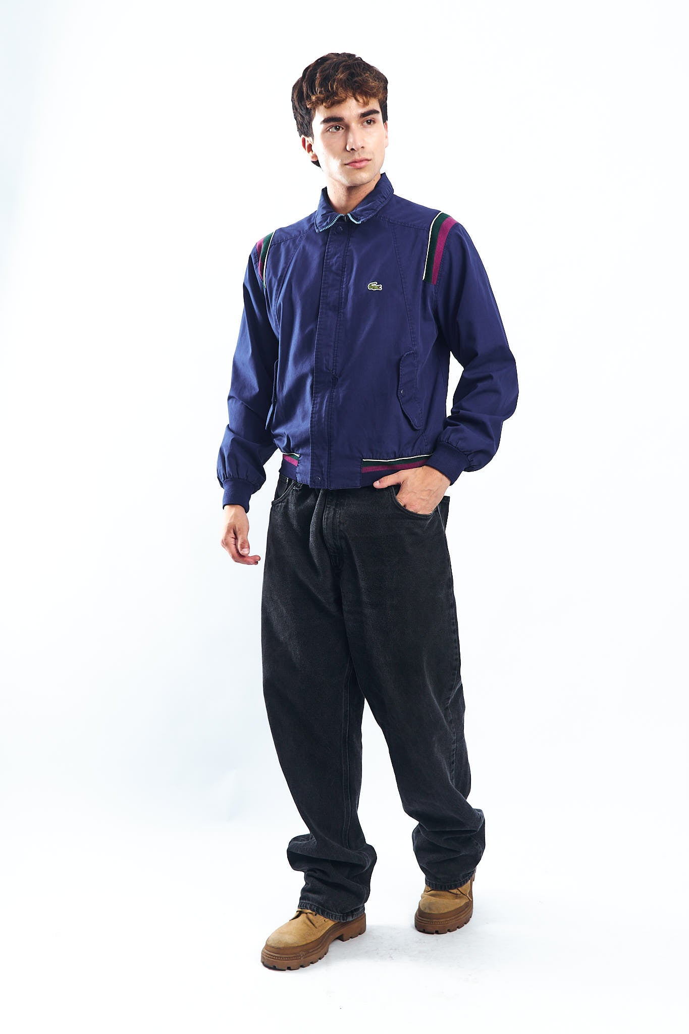 1980 Vintage Izod Lacoste Harrigton Jacket (S/M)