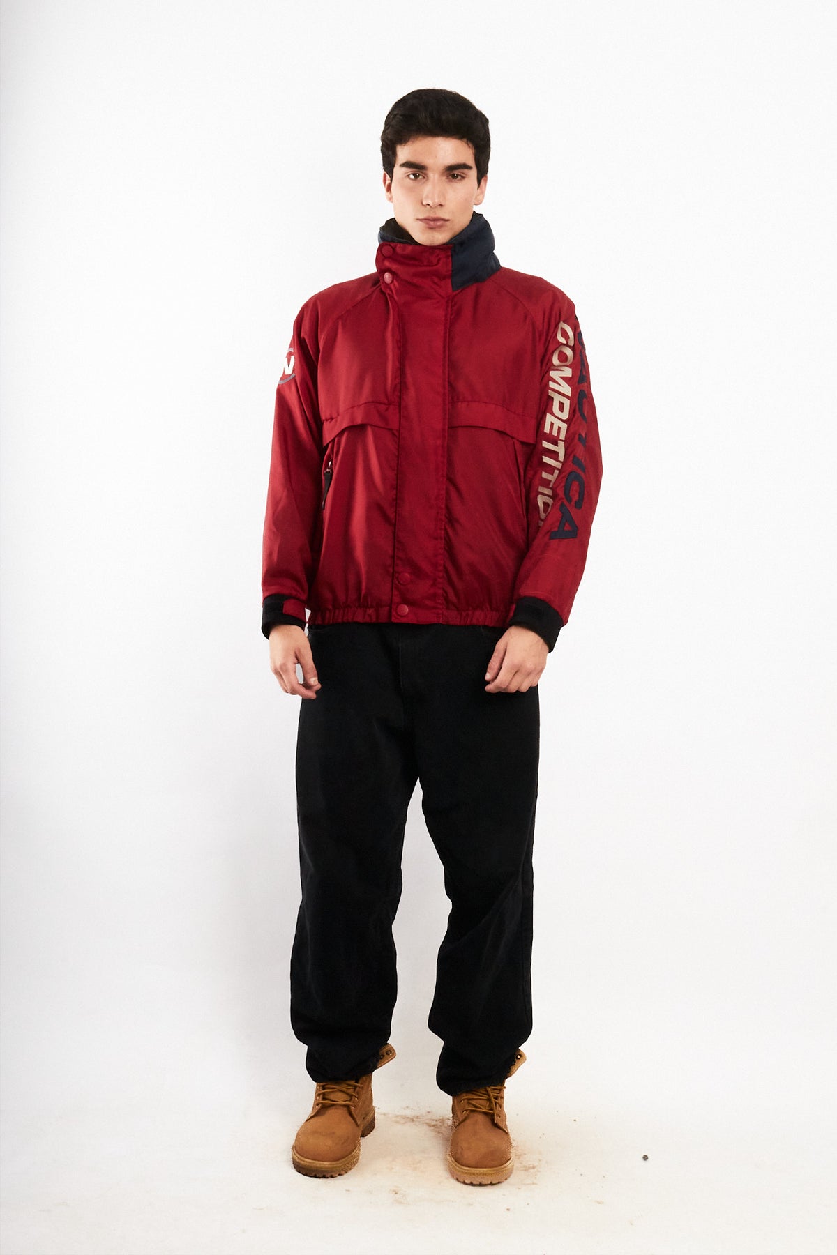 1990 Vintage Nautica Competition Impermeable Spellout Jacket (M)