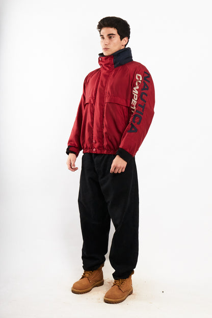 1990 Vintage Nautica Competition Impermeable Spellout Jacket (M)