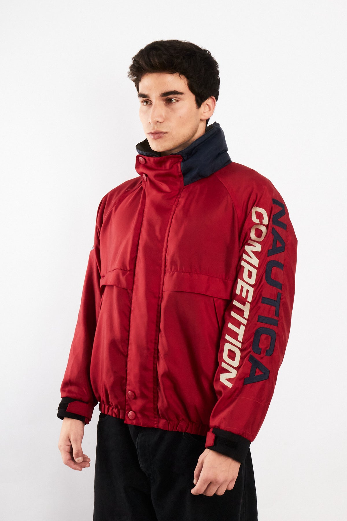 1990 Vintage Nautica Competition Impermeable Spellout Jacket (M)