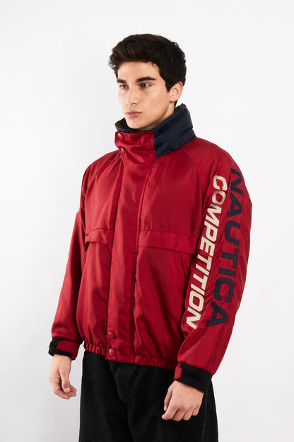 1990 Vintage Nautica Competition Impermeable Spellout Jacket (M)