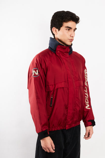 1990 Vintage Nautica Competition Impermeable Spellout Jacket (M)