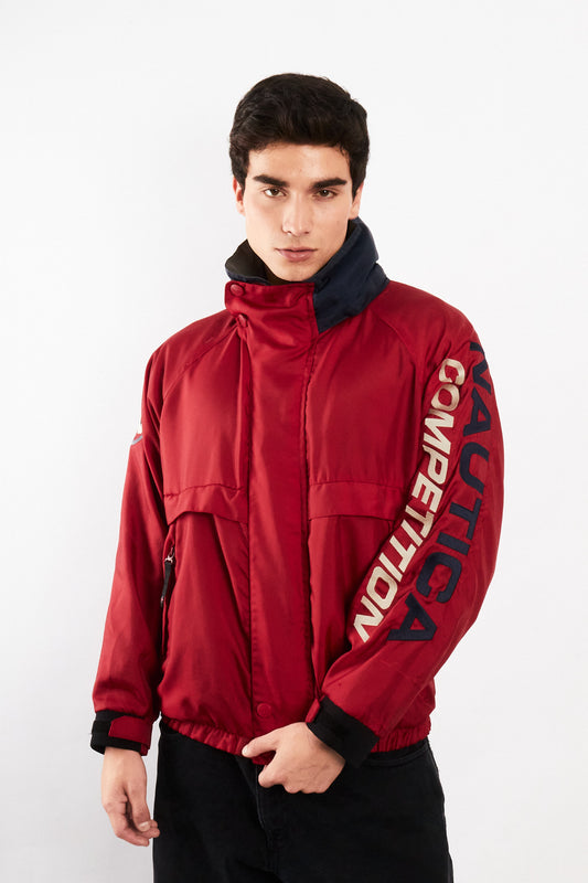 1990 Vintage Nautica Competition Impermeable Spellout Jacket (M)