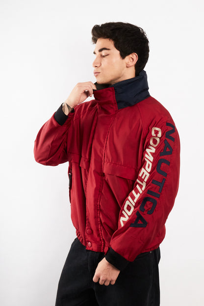 1990 Vintage Nautica Competition Impermeable Spellout Jacket (M)