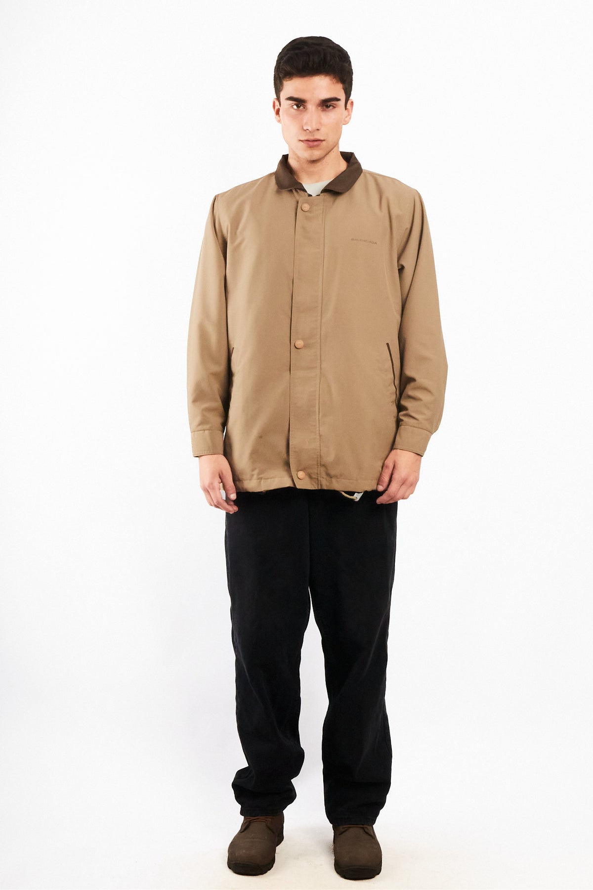 2000 Vintage Balenciaga Brown Collar Harrington (M/L)