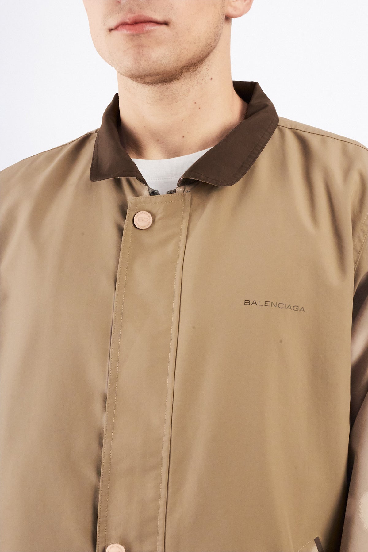 2000 Vintage Balenciaga Brown Collar Harrington (M/L)