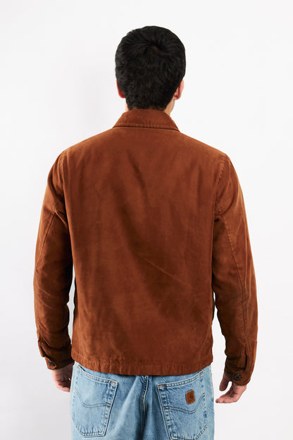 2000 Vintage Tommy Caramel Peachskin Harrington (M)