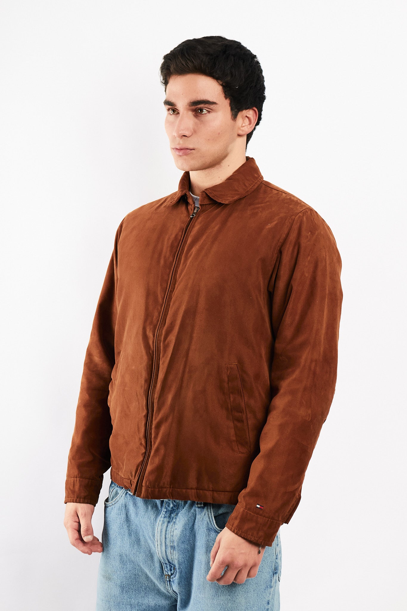 2000 Vintage Tommy Caramel Peachskin Harrington (M)