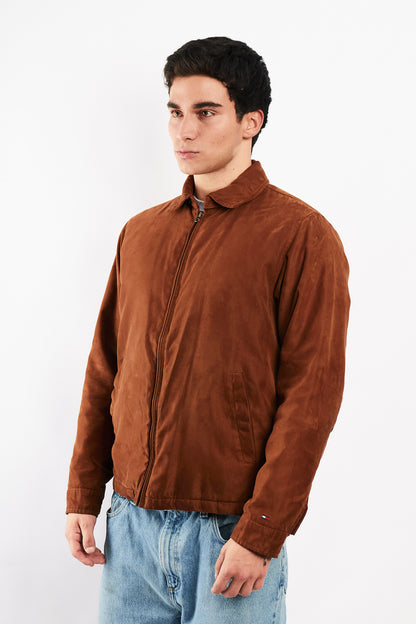 2000 Vintage Tommy Caramel Peachskin Harrington (M)