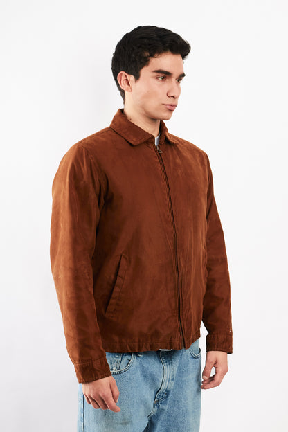 2000 Vintage Tommy Caramel Peachskin Harrington (M)