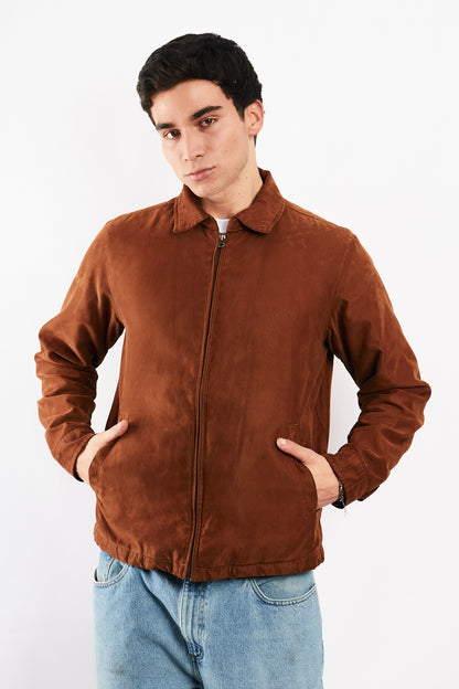 2000 Vintage Tommy Caramel Peachskin Harrington (M)