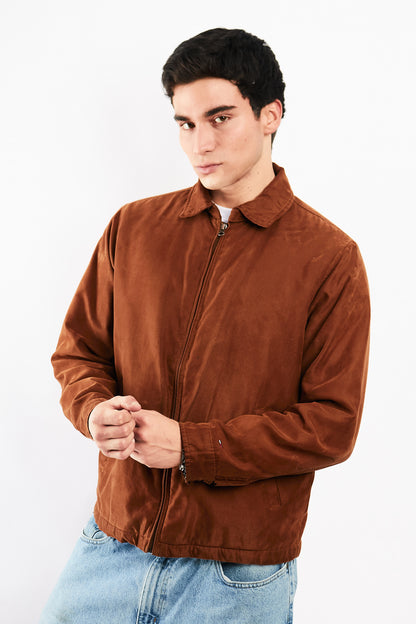2000 Vintage Tommy Caramel Peachskin Harrington (M)