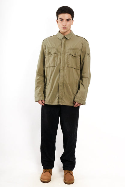 2000 Vintage Timberland Army Green Jacket (L/XL)