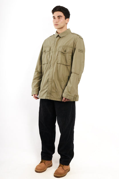 2000 Vintage Timberland Army Green Jacket (L/XL)