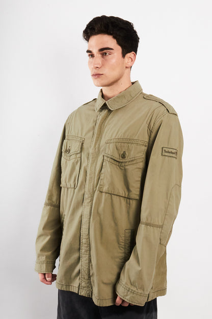 2000 Vintage Timberland Army Green Jacket (L/XL)