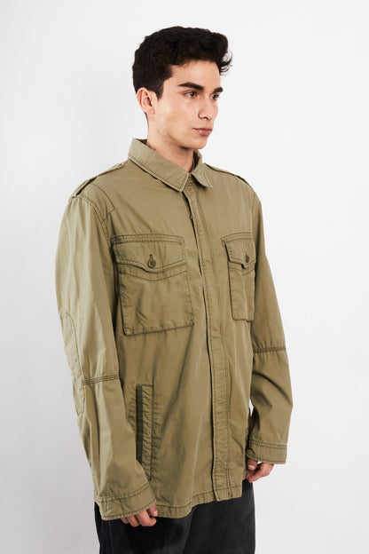 2000 Vintage Timberland Army Green Jacket (L/XL)