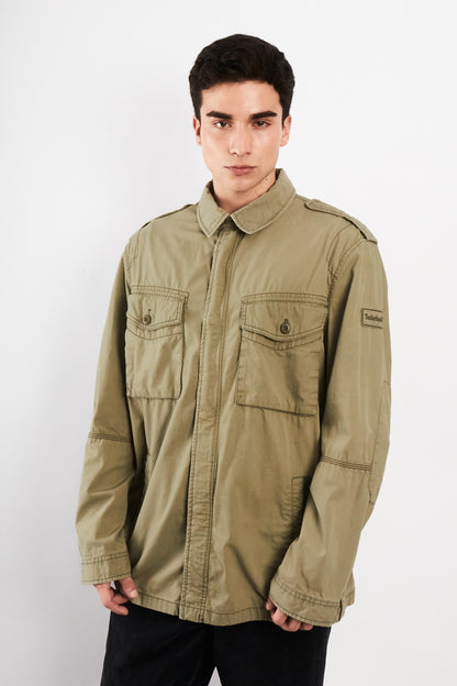 2000 Vintage Timberland Army Green Jacket (L/XL)