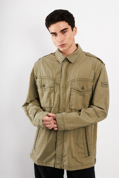 2000 Vintage Timberland Army Green Jacket (L/XL)