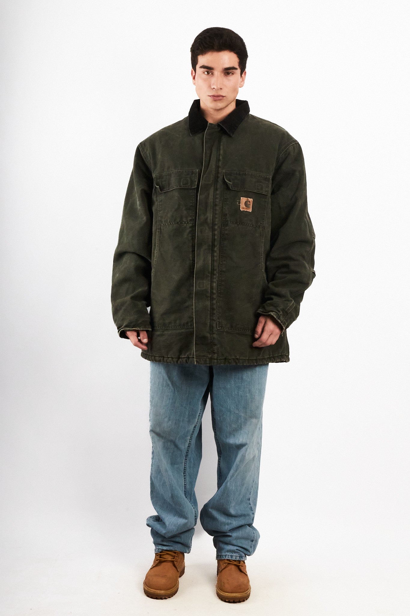 2000 Vintage Carhartt C26 Moss Green Artic Jacket (L/XL)
