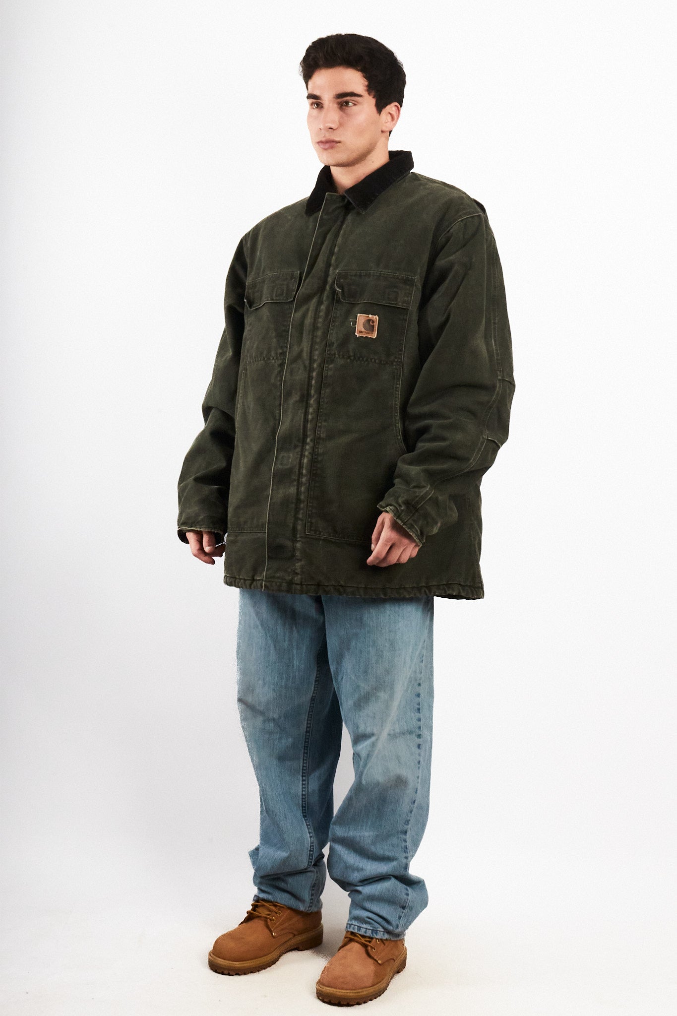 2000 Vintage Carhartt C26 Moss Green Artic Jacket (L/XL)