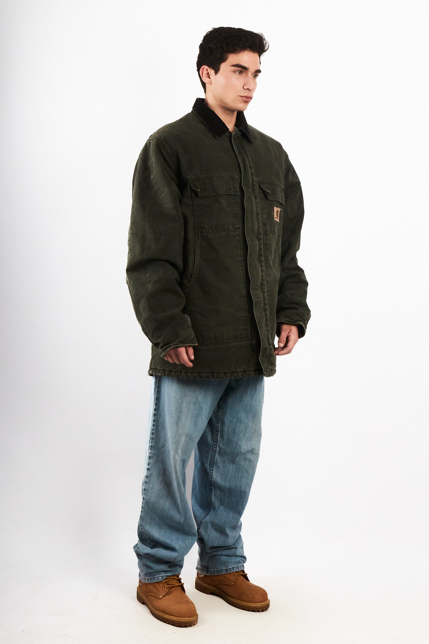 2000 Vintage Carhartt C26 Moss Green Artic Jacket (L/XL)
