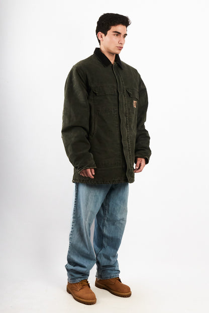 2000 Vintage Carhartt C26 Moss Green Artic Jacket (L/XL)