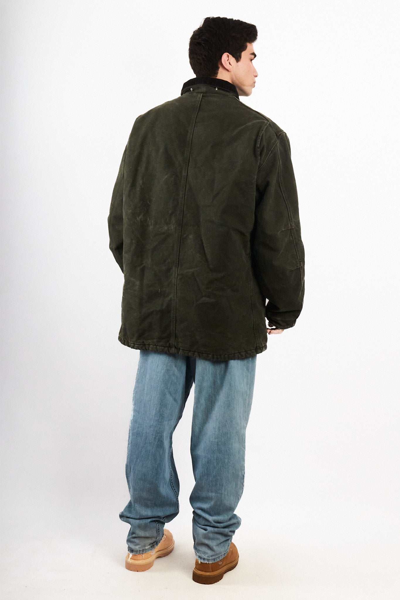2000 Vintage Carhartt C26 Moss Green Artic Jacket (L/XL)