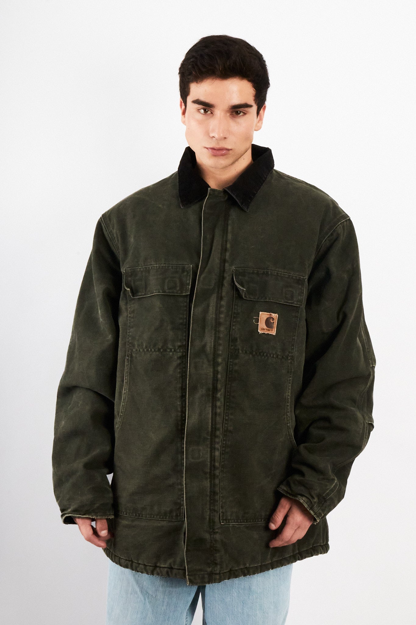 2000 Vintage Carhartt C26 Moss Green Artic Jacket (L/XL)
