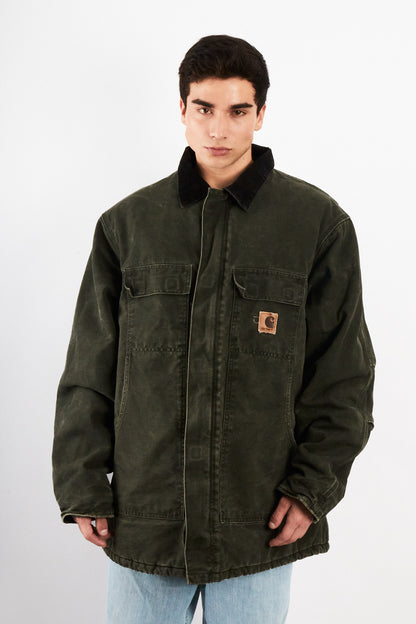 2000 Vintage Carhartt C26 Moss Green Artic Jacket (L/XL)