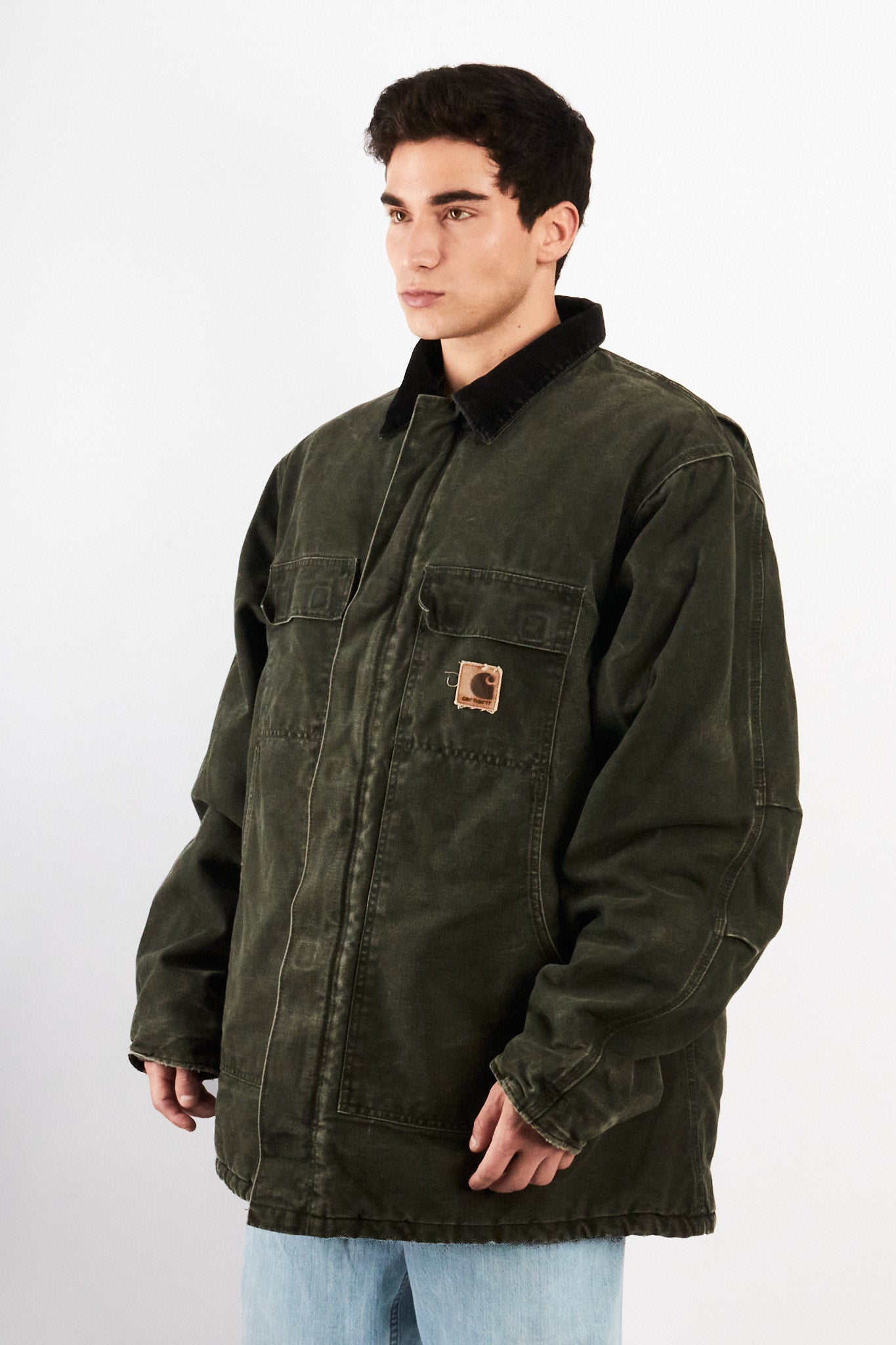 2000 Vintage Carhartt C26 Moss Green Artic Jacket (L/XL)
