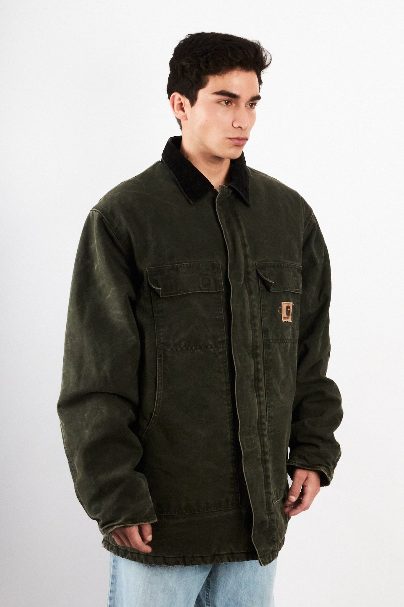 2000 Vintage Carhartt C26 Moss Green Artic Jacket (L/XL)
