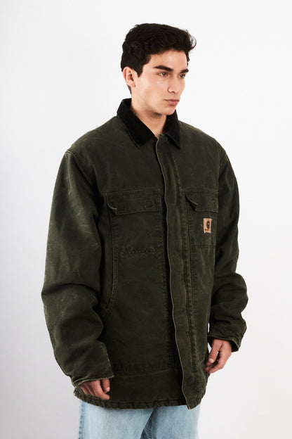 2000 Vintage Carhartt C26 Moss Green Artic Jacket (L/XL)