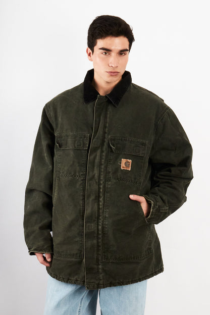 2000 Vintage Carhartt C26 Moss Green Artic Jacket (L/XL)