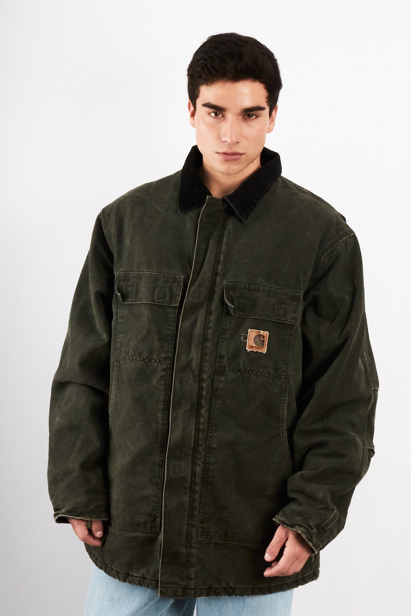 2000 Vintage Carhartt C26 Moss Green Artic Jacket (L/XL)