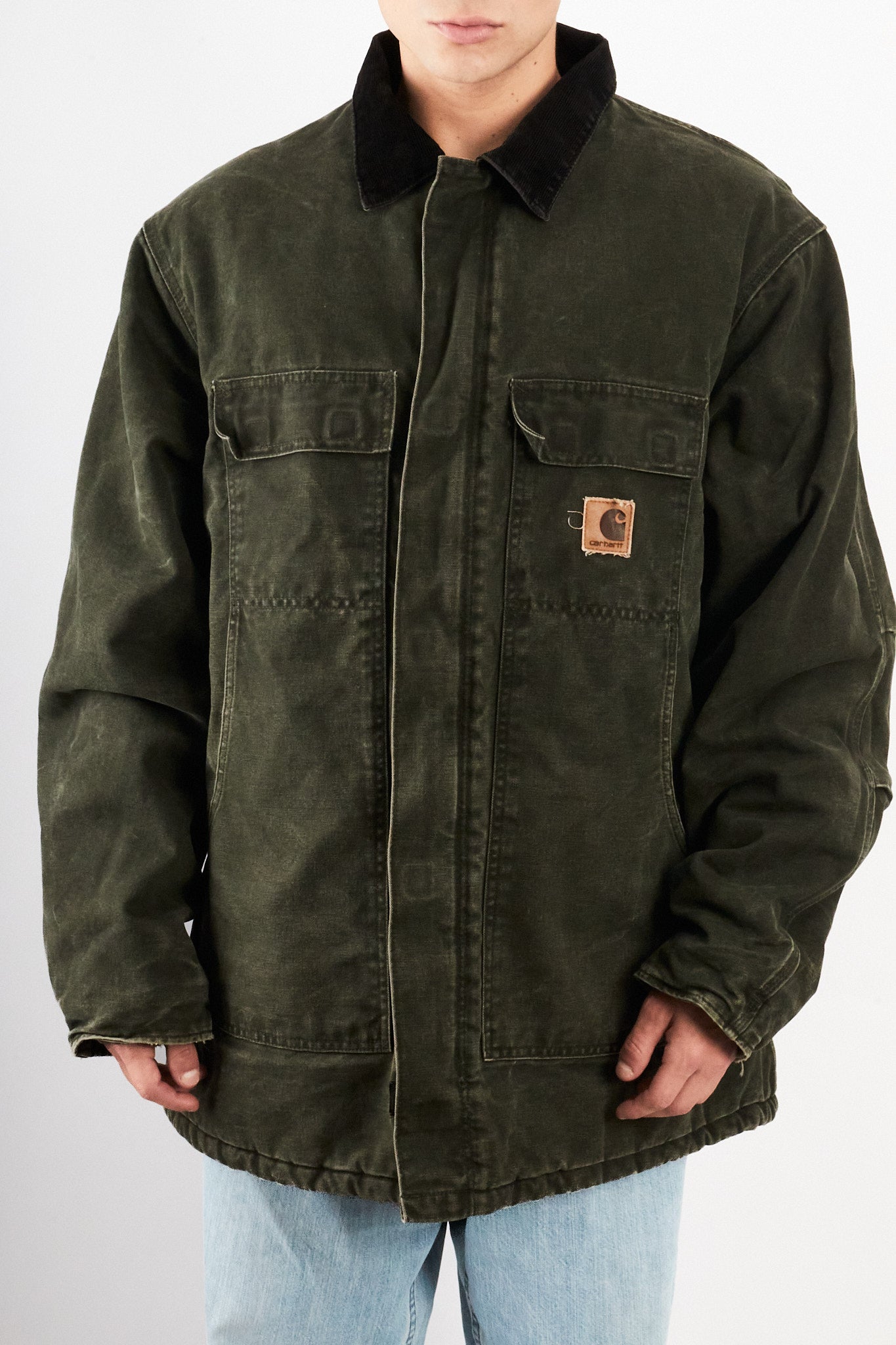 2000 Vintage Carhartt C26 Moss Green Artic Jacket (L/XL)