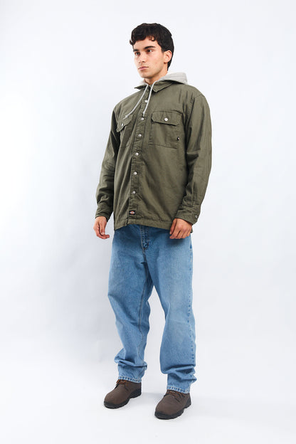 2000 Dickies Work Hooded Shirt Jacket (M/L)