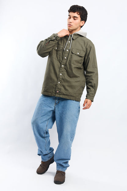 2000 Dickies Work Hooded Shirt Jacket (M/L)