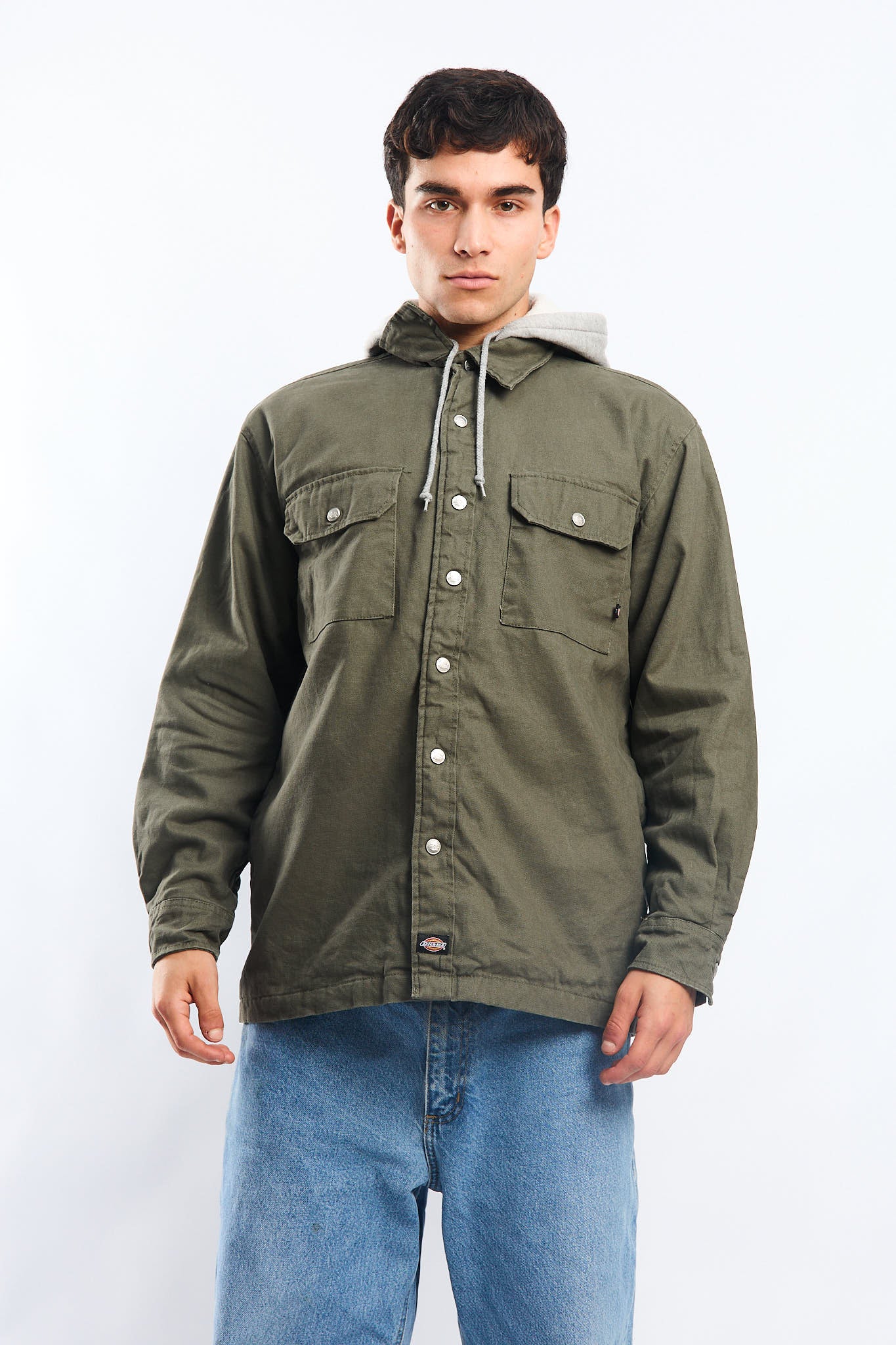 2000 Dickies Work Hooded Shirt Jacket (M/L)